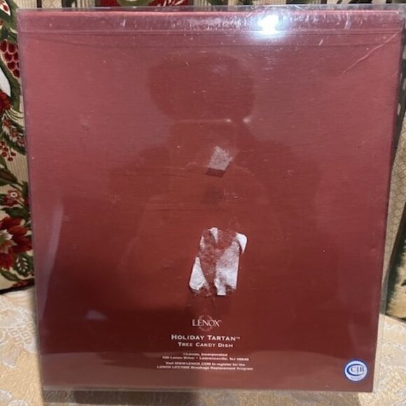 HOLIDAY🎄🎄LENOX Holiday Tartan Christmas Tree Candy DISH - Picture 6 of 6